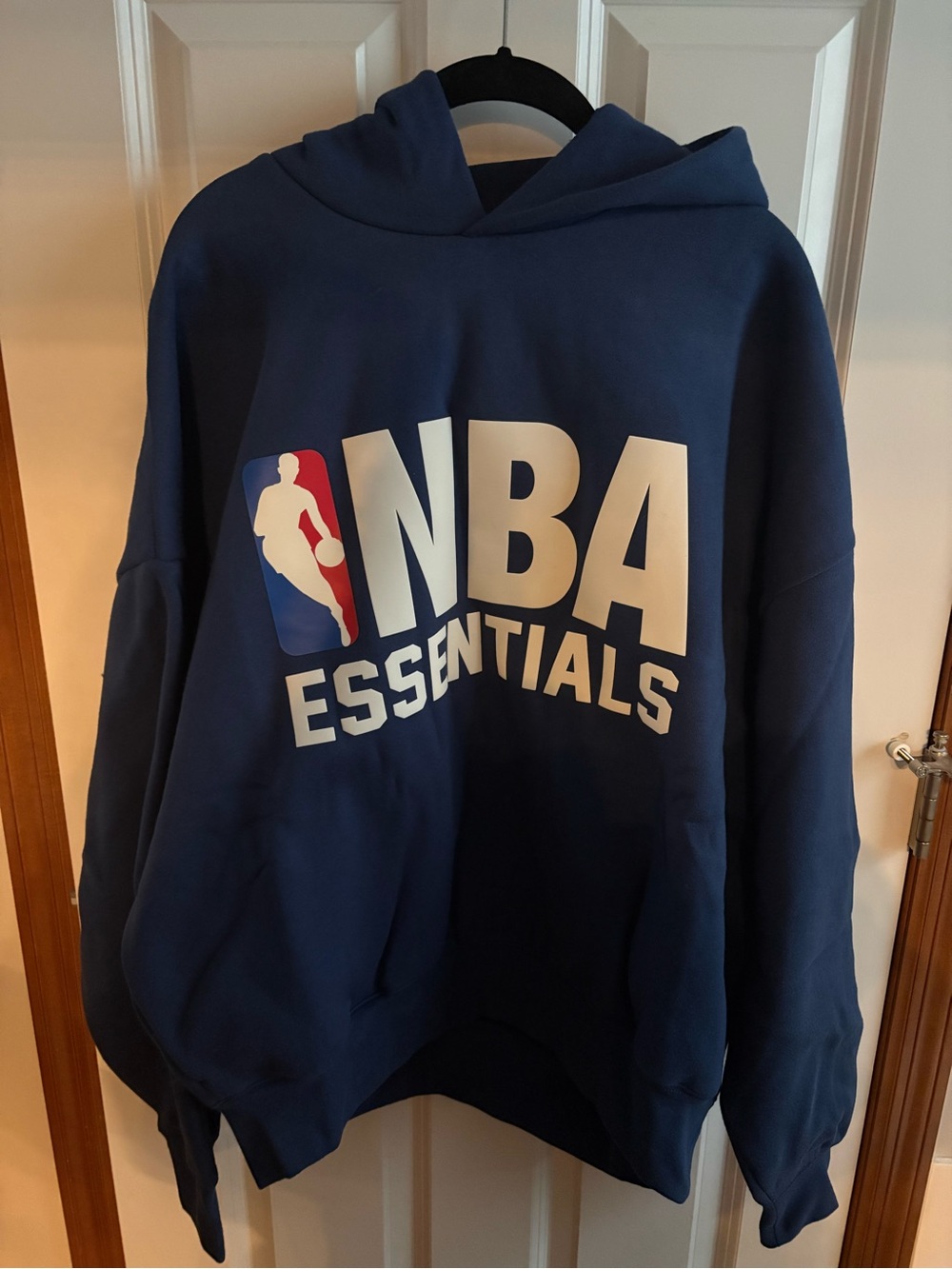 New! NBA Essentials Men's Navy Hoodie Sweatshirt